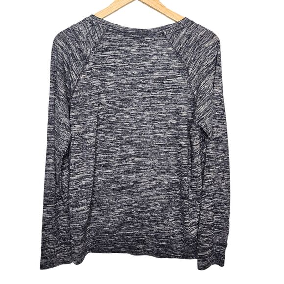 GRAND OLE OPRY Womens Guitar Graphic Shirt XL Long Sleeve Blue Space Dye Cowgirl - Picture 3 of 5